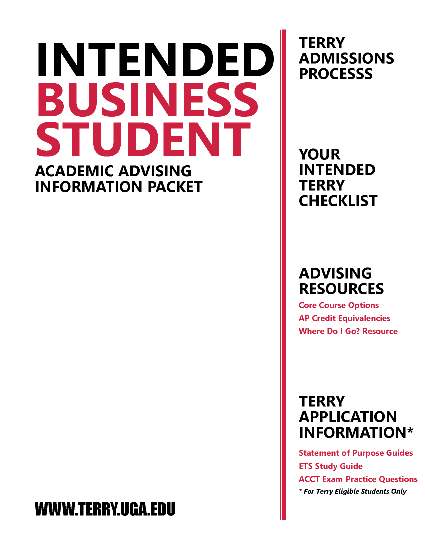 IBBA Student Advising Packet - Spring 2022 (PDF)
